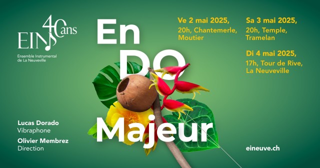 L&rsquo;Ensemble Instrumental de la Neuveville est très heureux de vous présenter les affiches de ses prochains concerts qui lanceront les festivités de ces 40 ans d&rsquo;existance !